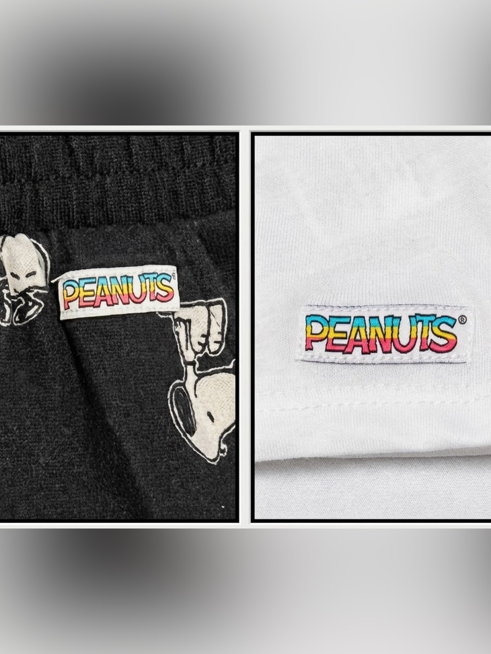 Peanuts 'Squad' Black & White Kids Pajama Set - Picture 4 of 5
